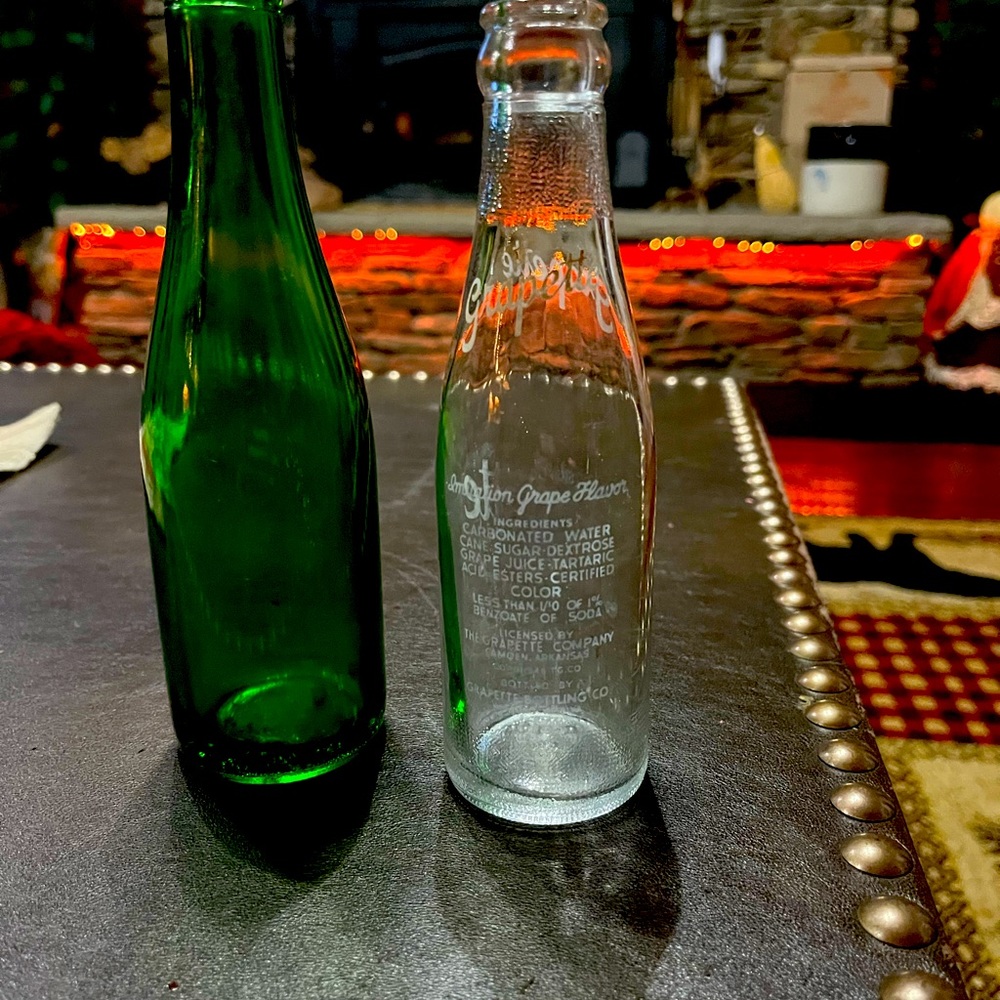 Vintage Grapette Soda Bottle Clear Glass 6 oz Camden Arkansas 1946